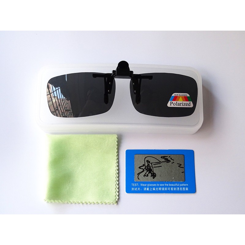 Whatif Sunglasses, Clip-on UV400 Sunglasses, Front Apart Polarized Lenses, For