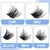 Cluster Eyelash Extensions, 144 Pieces, Cluster Eyelashes, Individual Eyelashes, D-Curls,