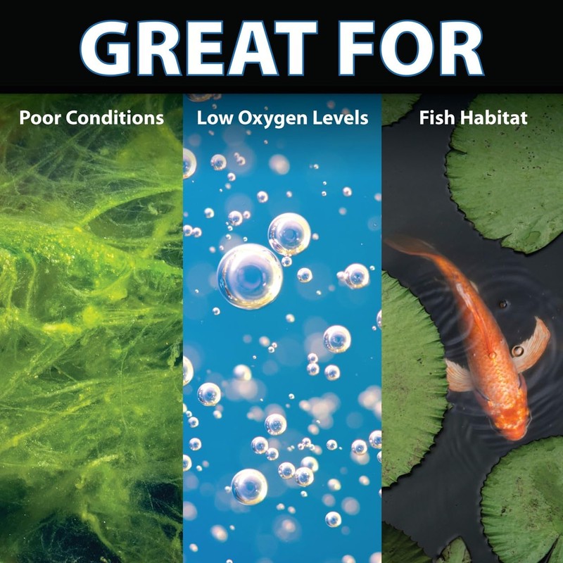 CrystalClear PondAir 2, Complete Aeration Kit, Whisper Quiet Water Garden