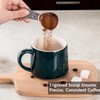 2Pcs Coffee Scoop,Silver Stainless Coffee Scoop,Measuring Spoon with Short Handle