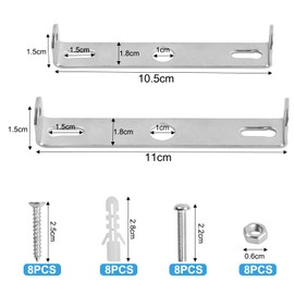 Anseom 4 Pcs Lighting Fixture Ceiling Plate Bracket, 105mm/110mm Light Fixture Pendant Bracket with Screws Accessories for Home Office Ceiling Lighting Lamp Base