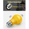 DORESshop Yellow Light Bulbs, Bug Lights for Outside, A19 Bug