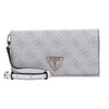 GUESS Laurel SLG Crossbody Flap Wrist Dove Logo