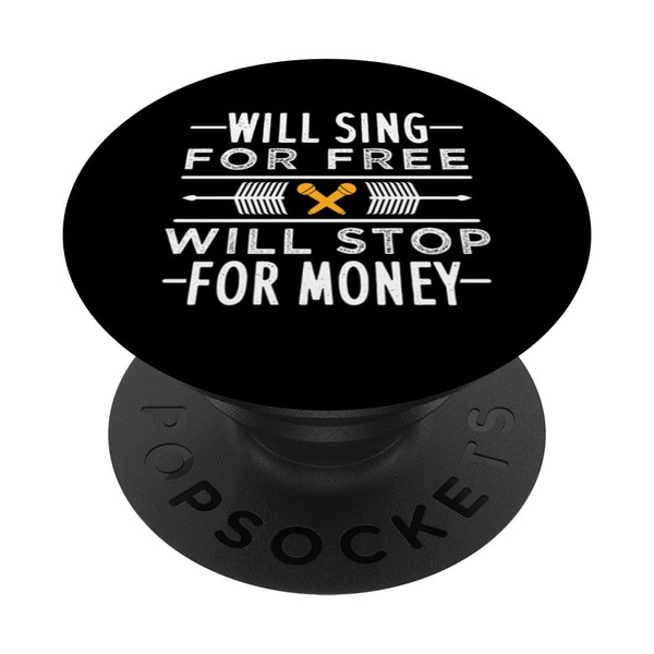 Karaoke-Mikrofon Design für Sänger PopSockets mit austauschbarem PopGrip
