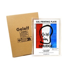 GELELF New Generation Gel Printing Plate, Upgraded Formula Printing Plate for Gel Printing Art, Gel Monoprinting Kit, Printmaking Supplies, No Aging and Bubbling(A5: 5" x 7")