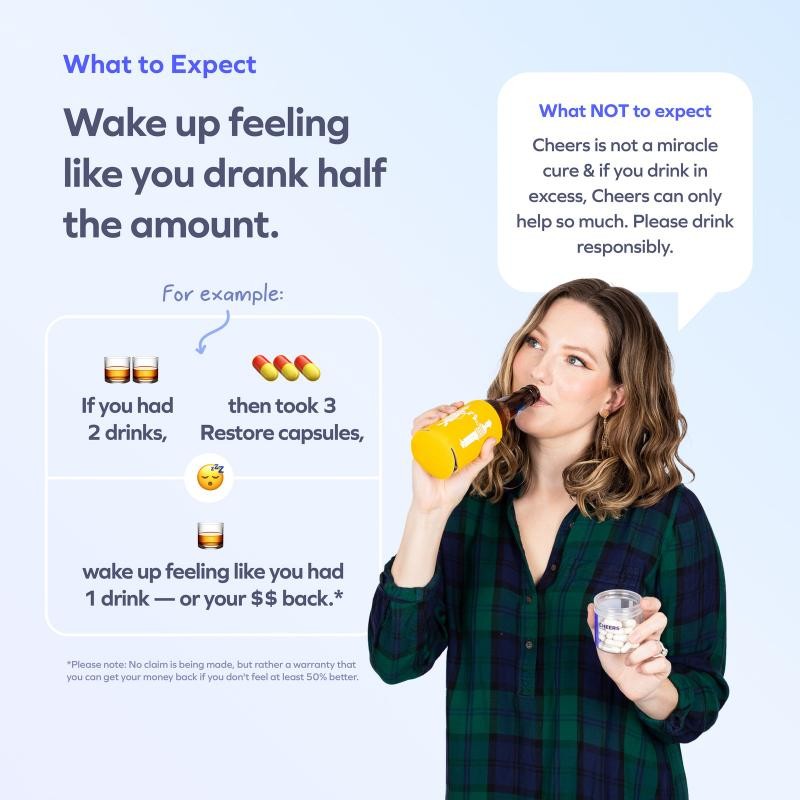 Cheers Restore | Supplement with DHM + L-Cysteine | 12