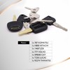 HiSport 7 Piece Equipment Key Set Compatible with Various Excavators,