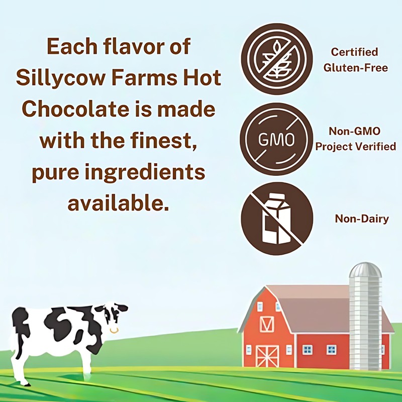 Sillycow Farms Hot Chocolate Mix Truffle Flavor | Vegan, Nut