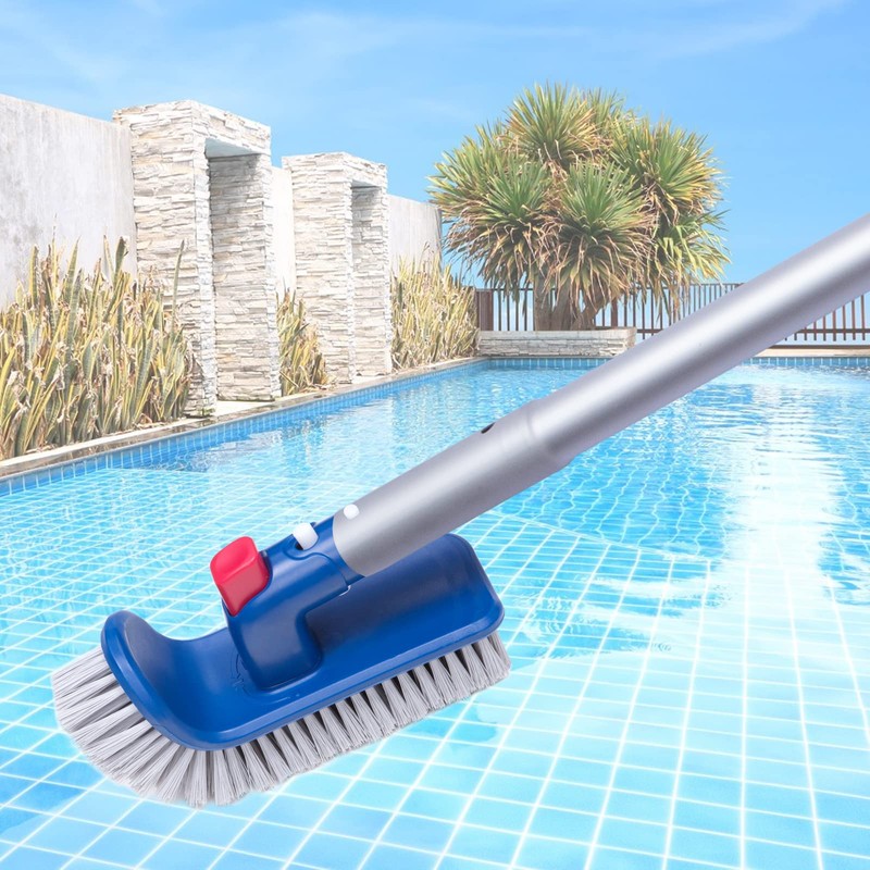 Sepetrel Pool Brush Head for Cleaning Walls,Steps & Corners,Rotatable Hand