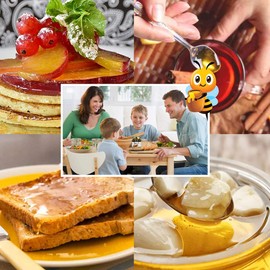 Mujeza Raw Wildflower Honey with Ceylon Cinnamon & Turmeric - Natural Honey - Gluten Free Honey - Non GMO - Unheated - Unfiltered - (SAVE $30 ON 6-PACK) 250g / 8.8oz - Mujeza Al Shifa