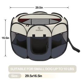 Okeycozy Portable Dog Playpen Indoor, Foldable Puppy Playpen Pop Up Pet Playpen Tents with Cover Cat Playpen Dog Kennel Indoor for Small Dog, Puppy, Kitten, Cat, Rabbit,Chicken (Green)