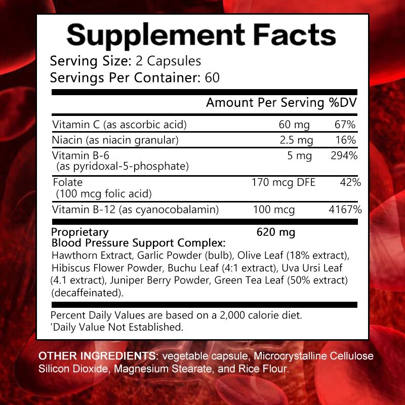 Taoters Blood Balance Advanced Formula Supports Healthy Blood Pressure -
