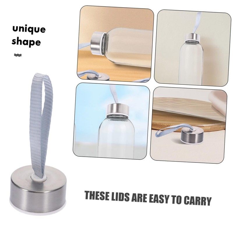 CIYODO 10pcs Stainless Steel Replacement Lids for Insulated Water Bottles