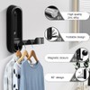 NEW NOAM 2pcs Foldable Hooks for Entryway, Black Folding Wall