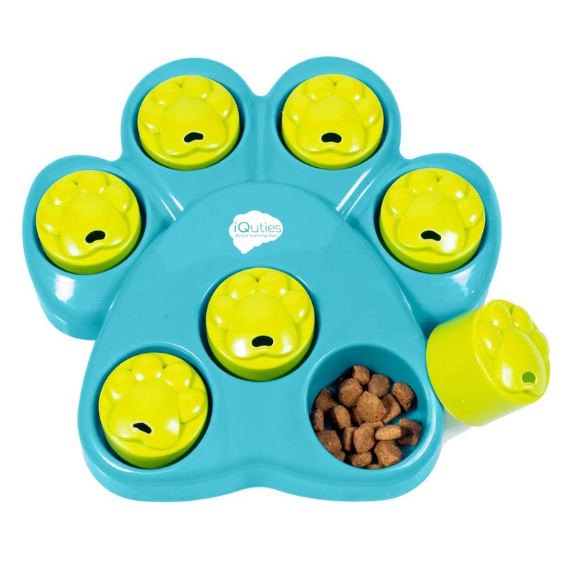 Pet Dog Puzzle Slow Feeder, Paw Hide IQ Brain Toy