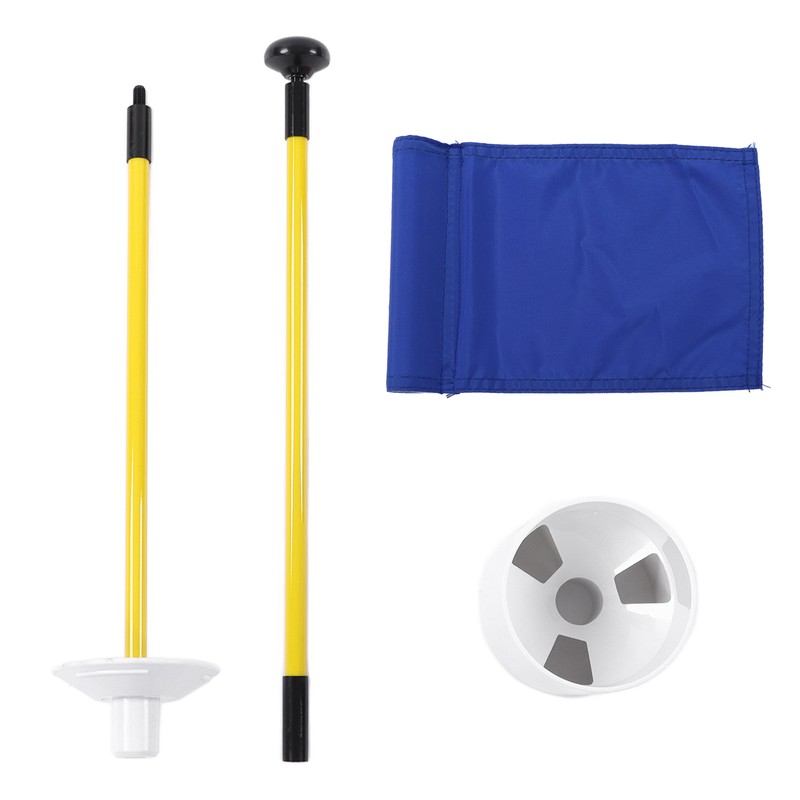 Practice Golf Hole Pole Cup Flag Stick Detachable 2 Section