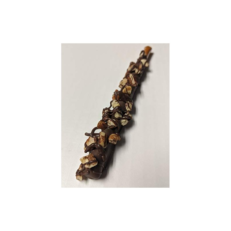 Chocolate Covered Pretzel rods Nut Lovers Hand Made Chocolate dipped