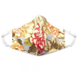 Mia Jewel Shop Fabric Face Mask Cotton Reusable Washable Adults Handmade US Olive Beige Floral
