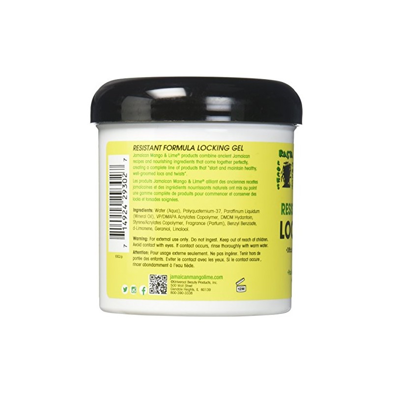 Jamaican Mango and Lime Resistant Formula Locking Hair Gel, 16