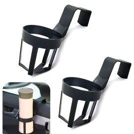 Hollow Design Door Lifting Glass Beverage Storage Rack, Hanging Insert Elastic Plastic Car Side Door Inner Cup Holder, Portable Modification Replacement Accessories (Black #12)