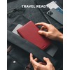 VULKIT Passport Holder Travel Wallet Leather Passport Holder RFID Blocking
