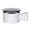 Universal 40mm Outlet Black Shower Trap - 90mm Shower Drain