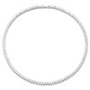 FEEL STYLE Heart Tennis Necklace for Women - 4mm Platinum
