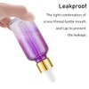 Bumobum 2 oz Dropper Bottle, Purple Glass Eye Dropper Bottles