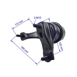 Front Rear Right Engine Motor Transmission Mount Set 4pcs Compatible with Toyota Highlander 2.4L 2WD 2001 2002 2003 Replace A7299 A4212 A4210 A4207