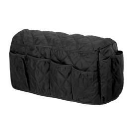 sourcing map Sofa Armrest Organizer Non-Slip Armchair Caddy Waterproof Couch Remote Holder Organizers with 14 Pockets for TV Remote Control Cell Phone Magazines Sofa Organization, Black