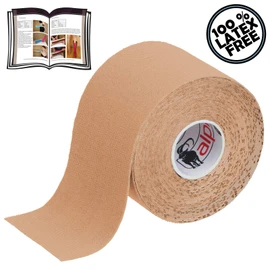 ALPIDEX Kinesiology Tape 1/3/6/12 Rolls Many Colours 5 m x 5 cm Application Brochure Elastic Waterproof Skin-Friendly Physio Muscle Tape Set, Colour: Skin-Coloured, Quantity: 1 Roll