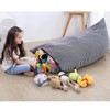 KOLACEN Stuffed Animal Toy Storage Bean Bags Soft Foldable Chair