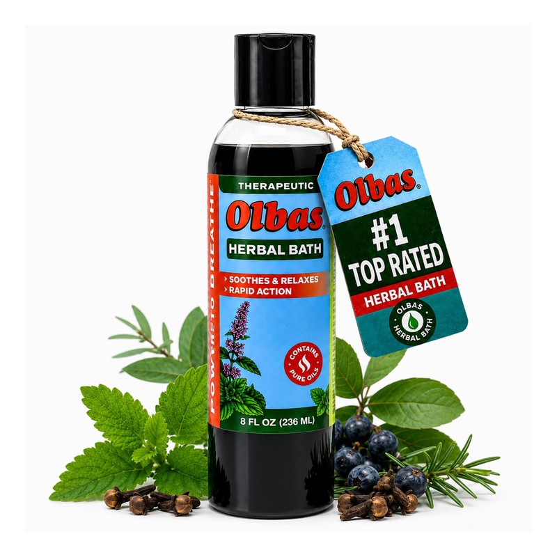 Olbas Herbal Bath 1 Pack, 8 fl oz (236 ml)