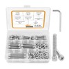 JNNJ Pack of 175 Car Cylinder Screws with Hexagon Socket,