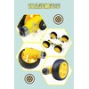 DC Geared Motor Smart Car with Tires, DIY Model, Aircraft