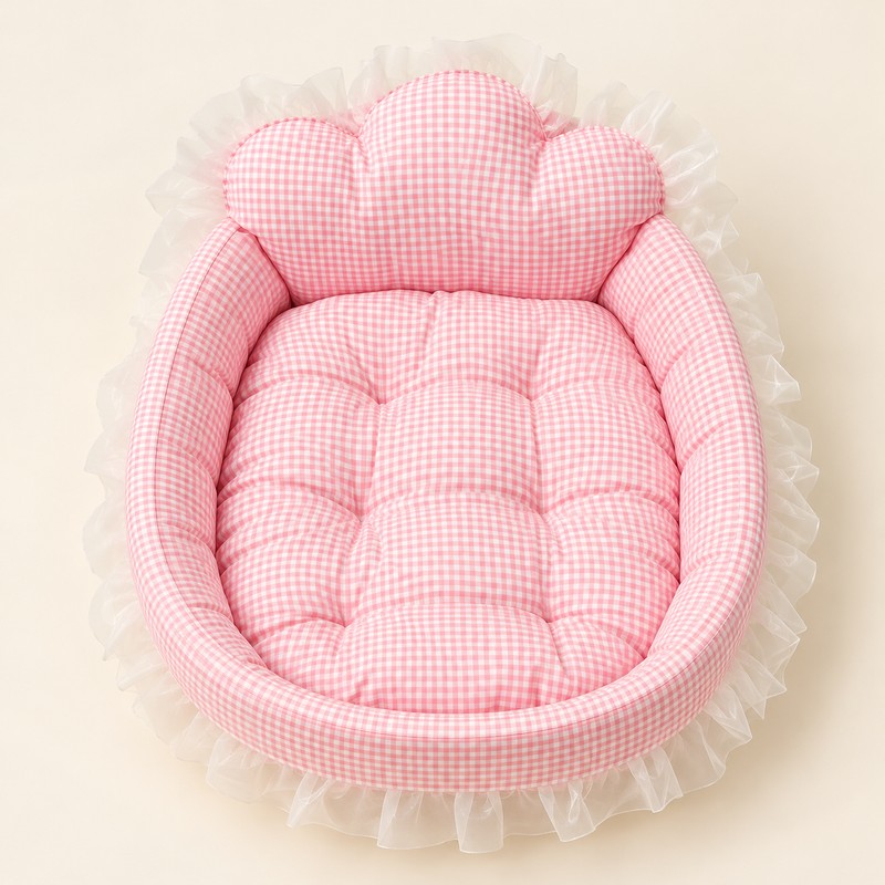 Soft Plush Cat & Small Dog Sofa Bed for Indoor