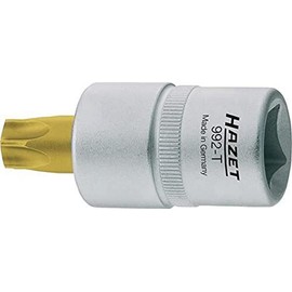 HAZET TORX Bit Socket 992-T45 Double Side Width: 3.1 x Insertion Angle: 0.5 x Total Length: 2.2 inches (55 mm), 1 piece