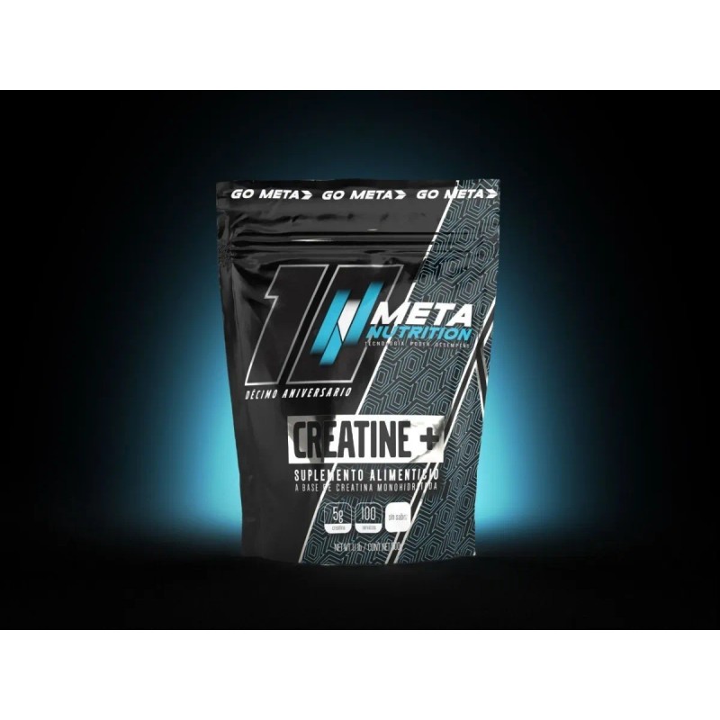 Creatina Meta Nutrition Monohidratada 500 Gr (100 Servicios) Sin Sabor
