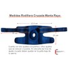 Manta Raya Knee Pad Elastica Ajustable con Gel (Negro con