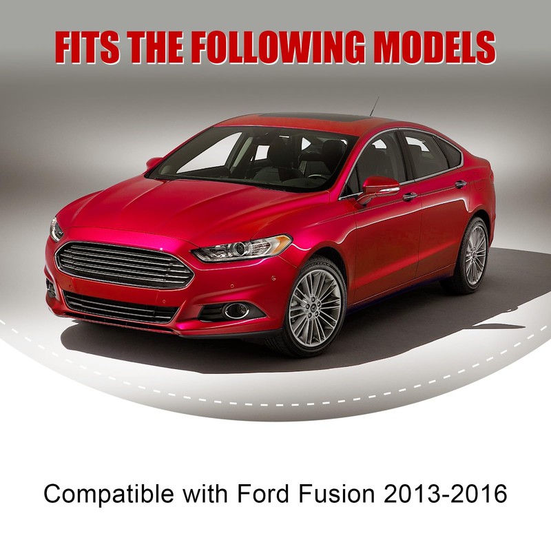 Fancemot Carbon Fiber Front Bumper Lip Splitter Compatible with Ford
