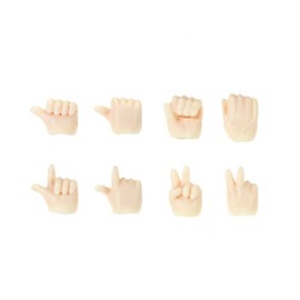 Obitsu Doll OBITUS11 Hand Parts Set A White