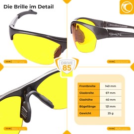 PRiSMA Classic DRiVE85 Driving Glasses Day & Night E923D