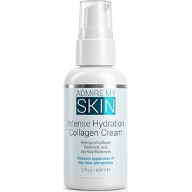 Admire My Skin Anti Aging Face Moisturizer - Anti Wrinkle Cream Contains Hyaluronic Acid, Collagen Cream, Sea Kelp Bioferment 2 ounce