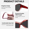 IGnaef Polarized Fit Over Sunglasses for Women Men UV Protection