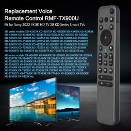 RMF-TX900U Replacement for Sony Bravia TV Voice Remote Control, Compatible with Sony 2022 Smart 4K 8K HD TV XR KD Series, with 4 Popular Shortcut Buttons