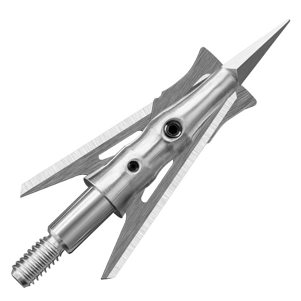 KEAUP 125 Grain Mechanical Broadhead 6 Pack, 2 Blade Broadhead,