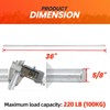 AR-PRO (2-Pack) 5/8” x 36” Zinc Plated Steel Rods Designed