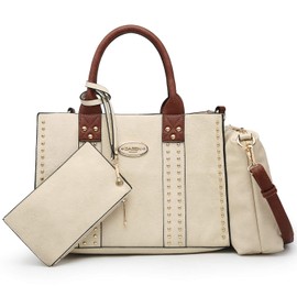 Dasein Purses Handbags for Women Tote Wallet Set Top Handle Satchel Shoulder Hobo Bag 3pcs