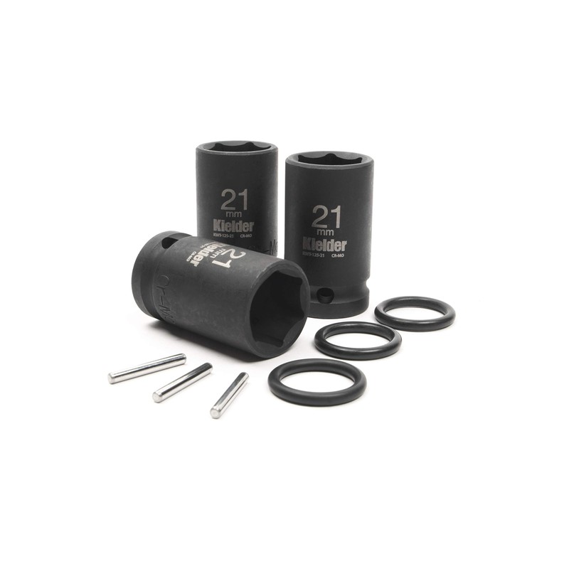 Kielder KWT-125-PO3 1/2" Mid-Size 21mm Scaffolding Impact Sockets (52mm Long)