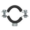 10x 48-53 mm Screw Pipe Clamps Galvanised Steel Pipe Clamps